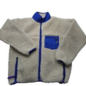 Vintage Patagonia Retro X Deep Pile 1980s Teddy Bear Fleece Men's XL Oatmeal